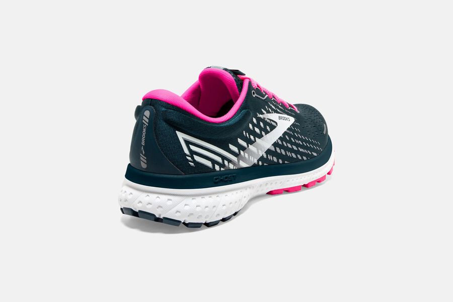Brooks Indonesia Ghost 13 Road Running Shoes Womens - Navy/Pink - 87ROXJSHE